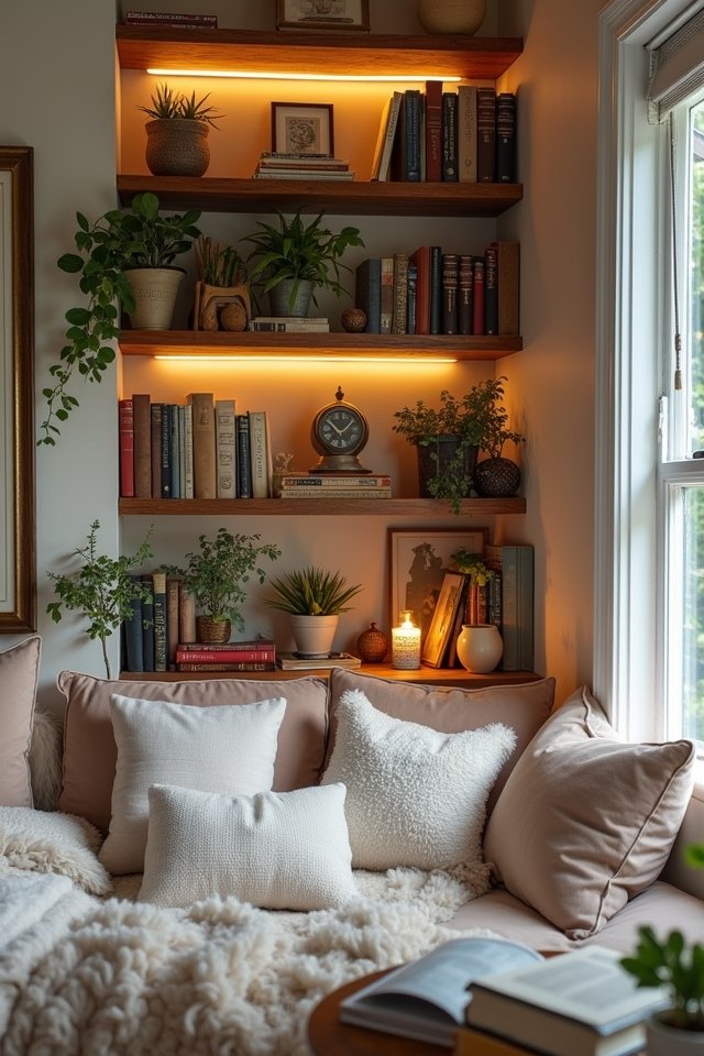 themed bookshelf arrangements ideas