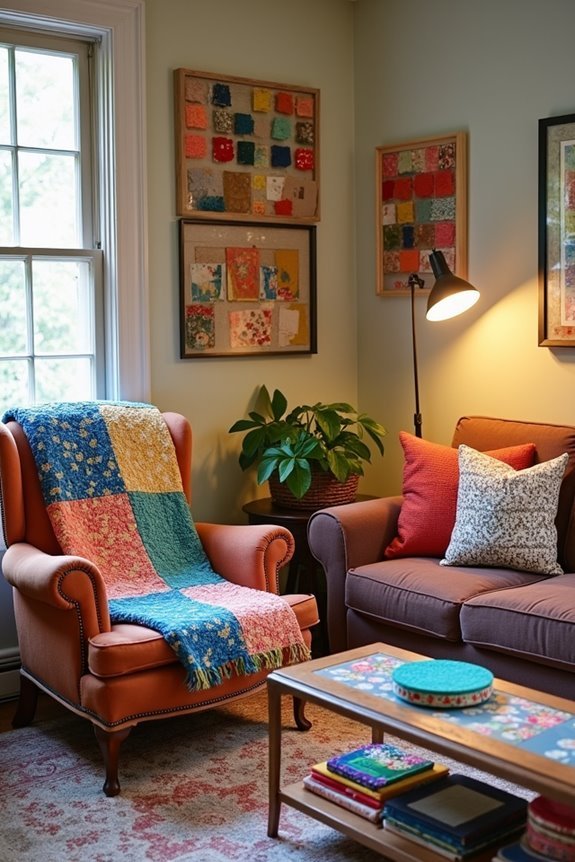 thrifted textiles for creativity