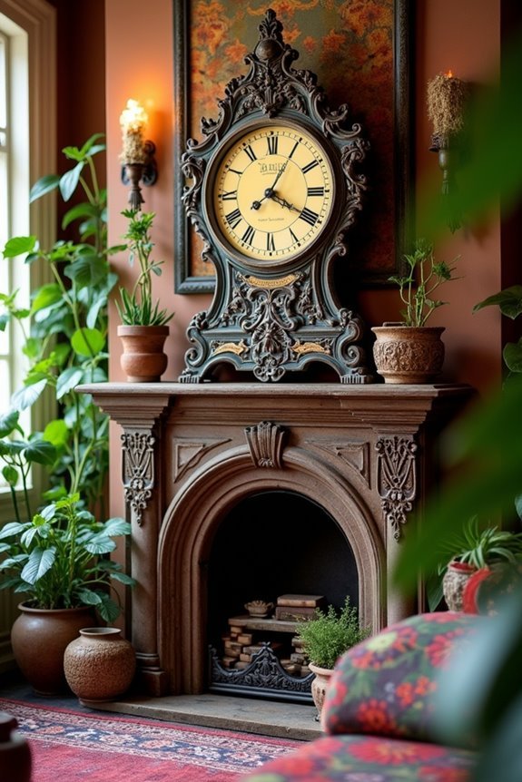 timeless antique clock charm