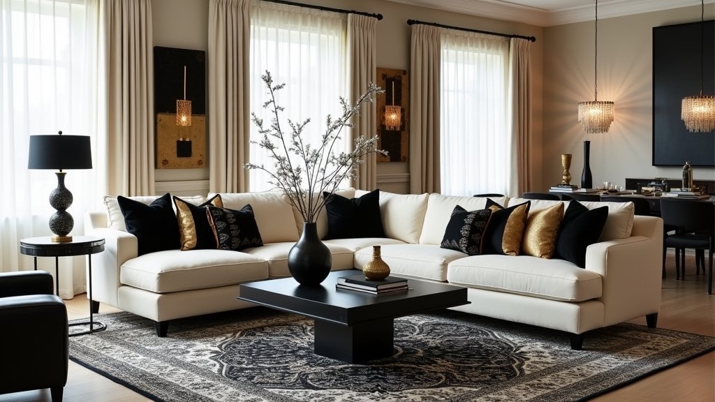 timeless black and cream elegance