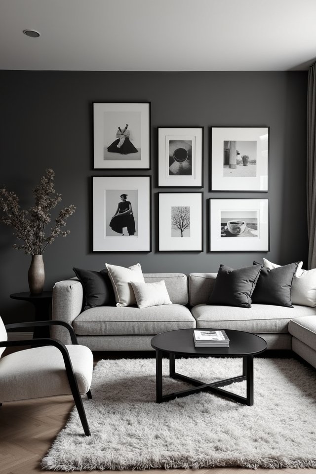 timeless black and white display