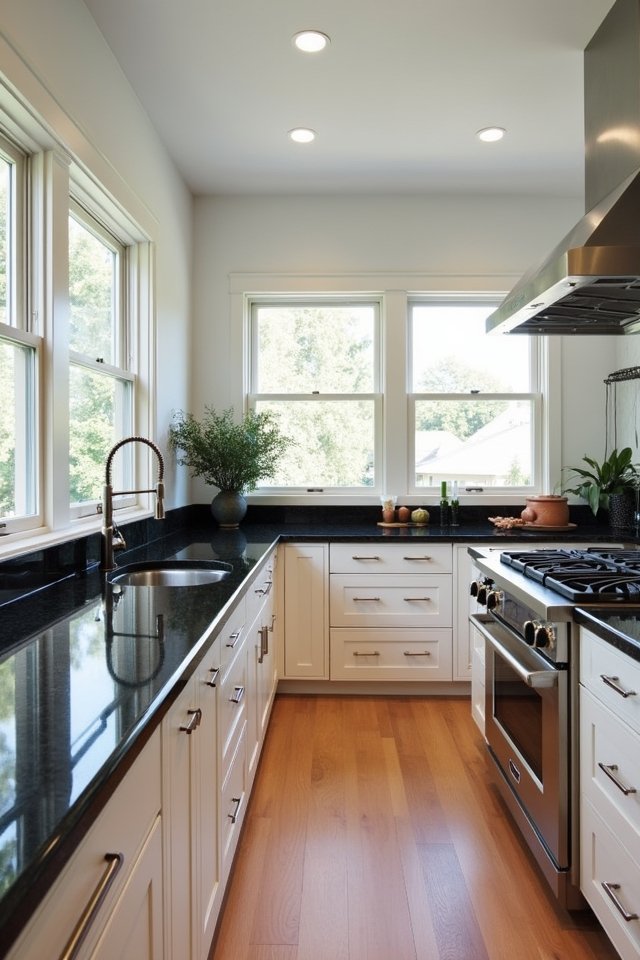 timeless black granite elegance