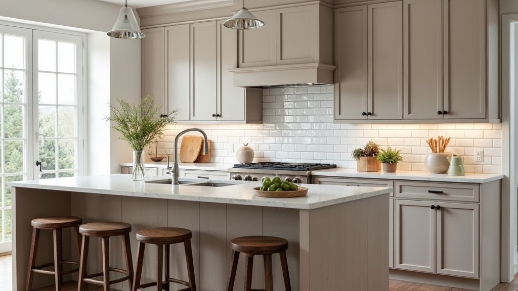 timeless light taupe cabinets