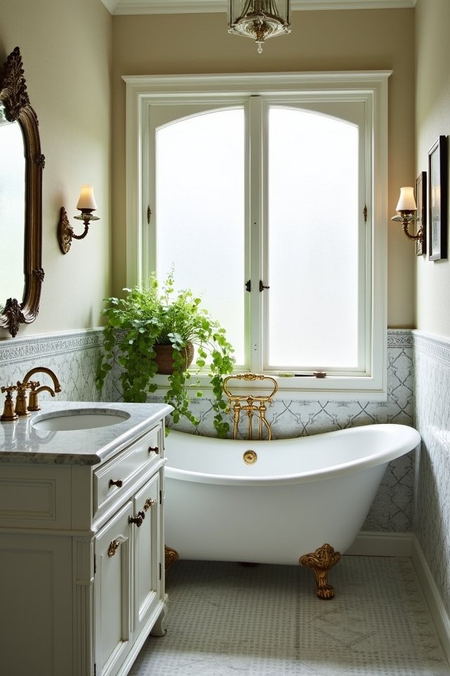 timeless vintage bathroom elegance
