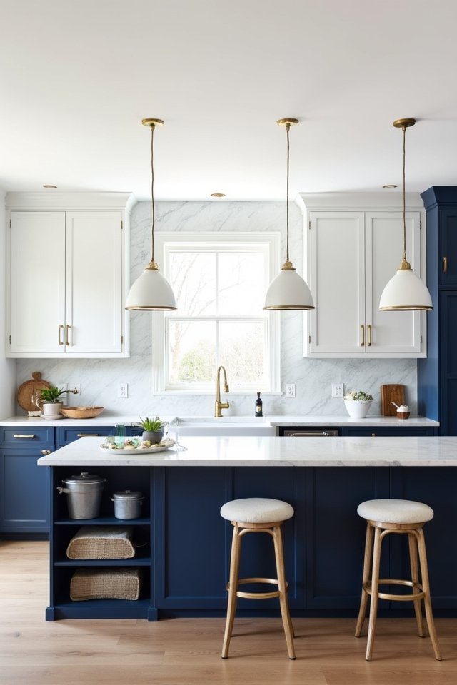 timeless white and navy elegance
