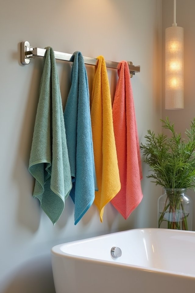 towel art installation ideas