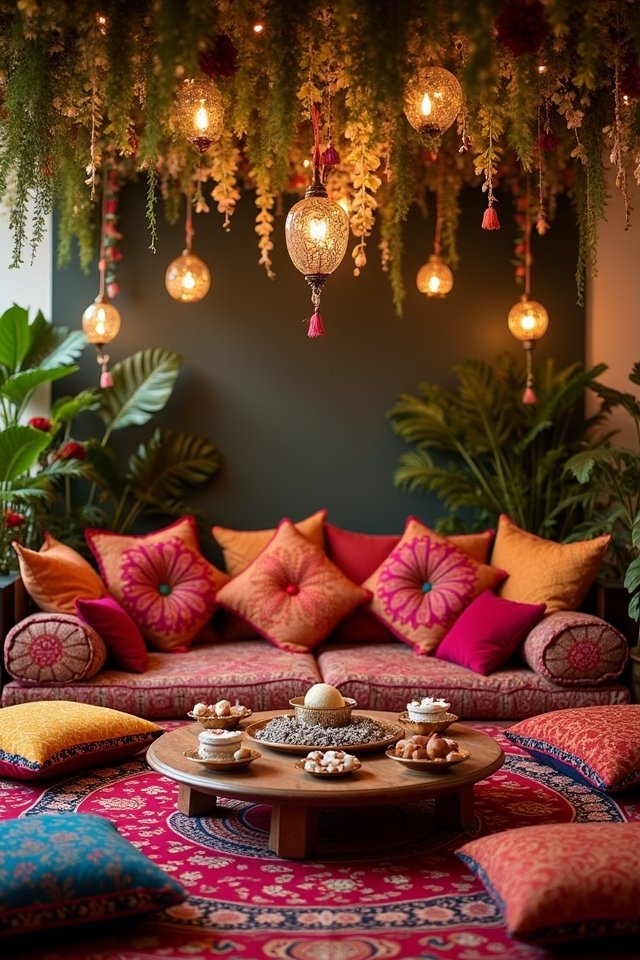 traditional mehndi seating options
