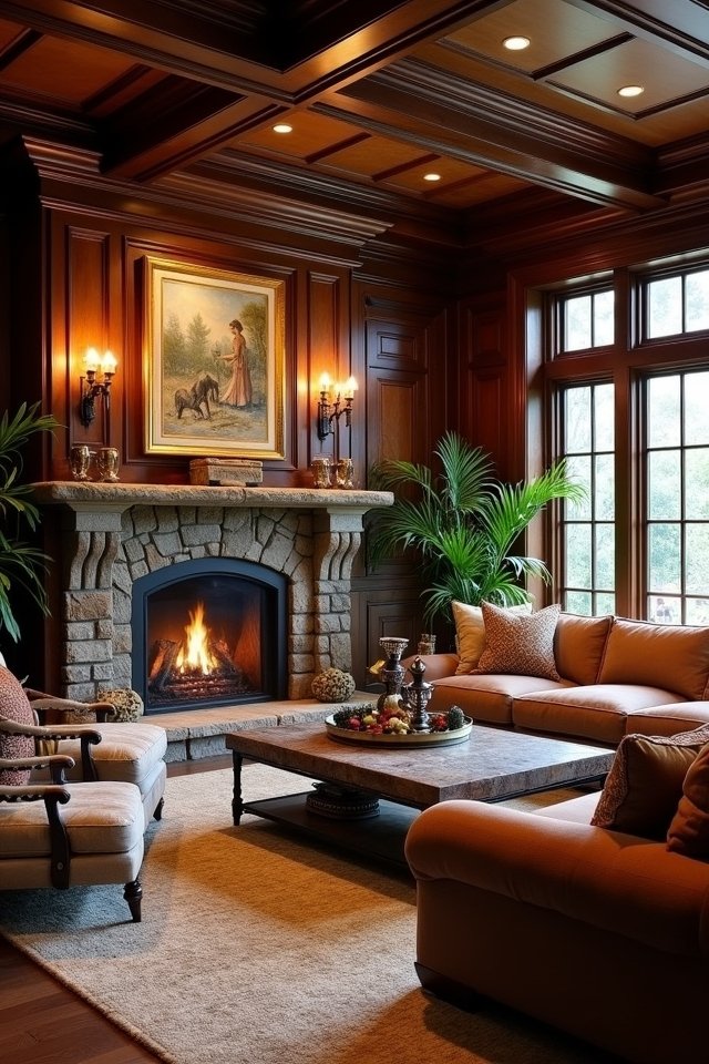 traditional wood paneling charm