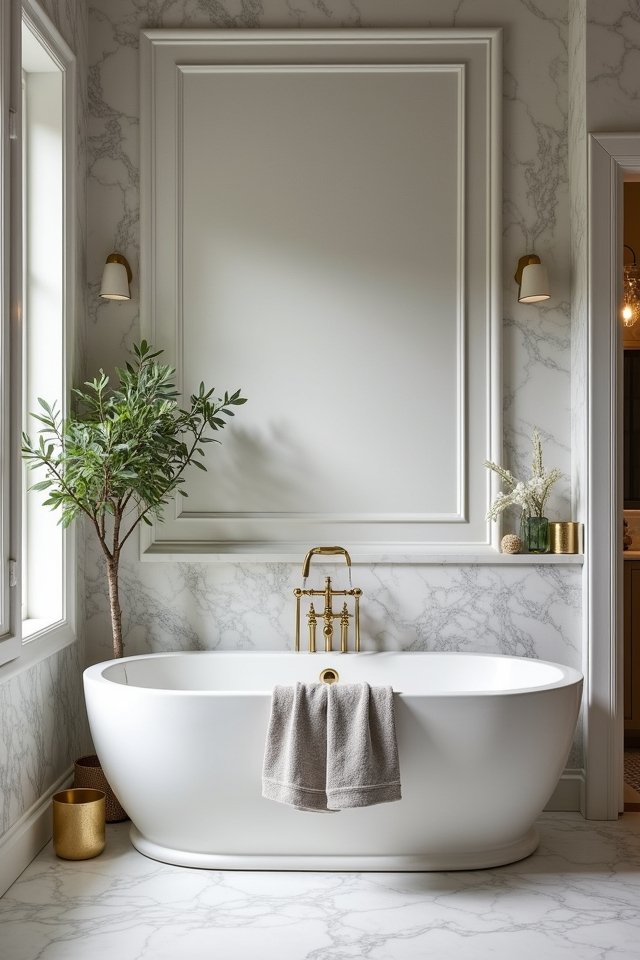 tranquil elegant marble oasis