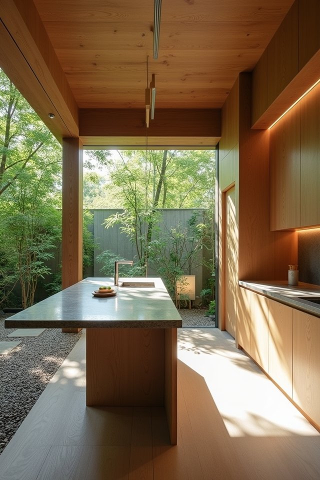 tranquil kitchen zen elements