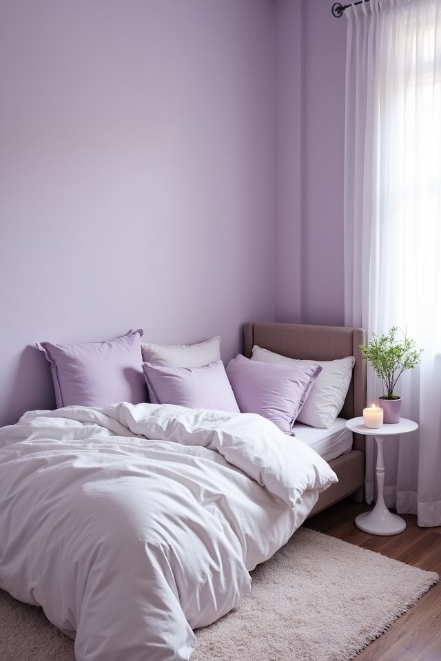 tranquil lilac bedroom oasis