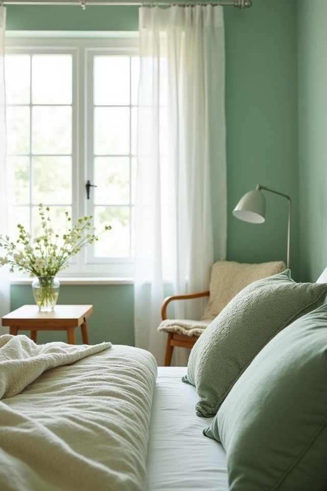 tranquil mint bedroom oasis