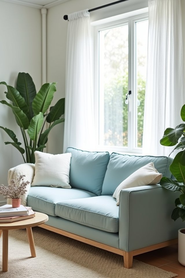 tranquil powder blue sanctuary