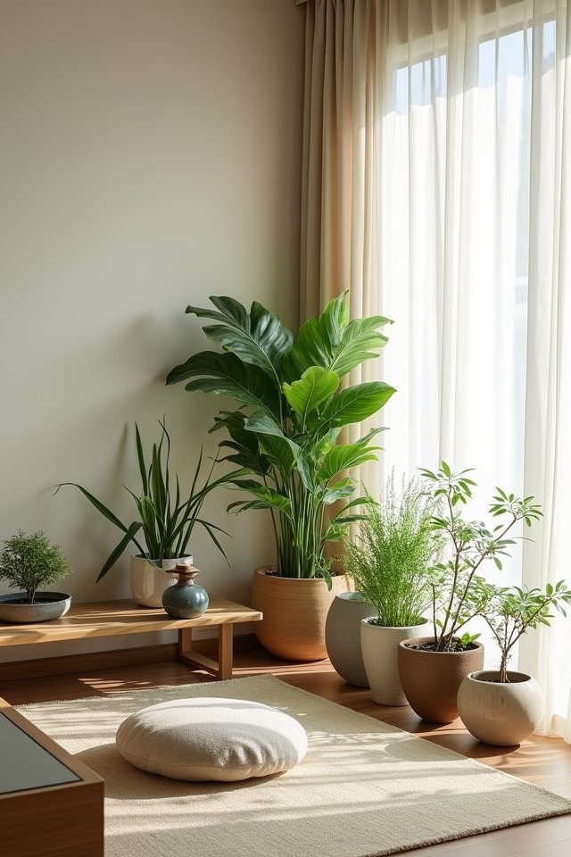 tranquil retreat with greenery