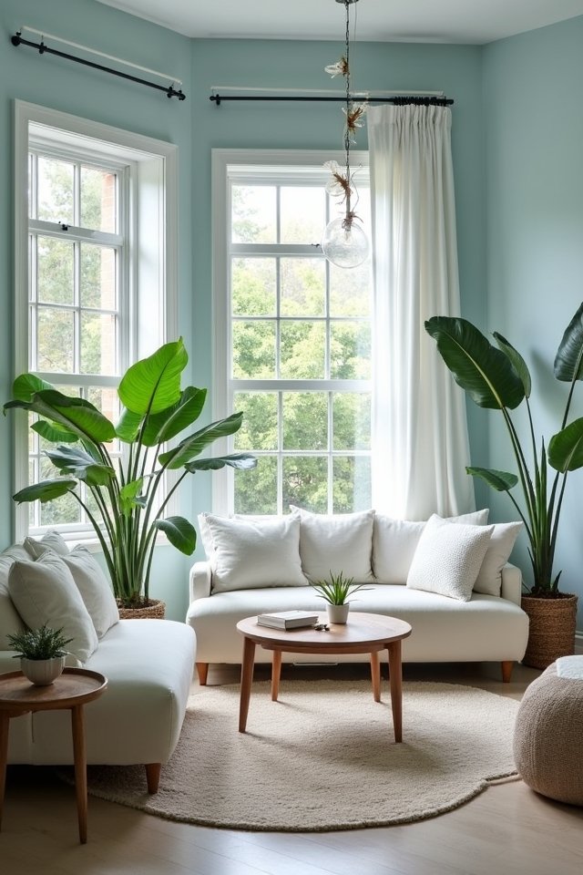 tranquil sky blue oasis