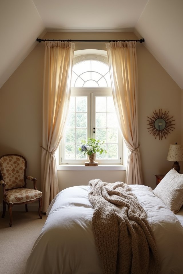 transform attic with curtains