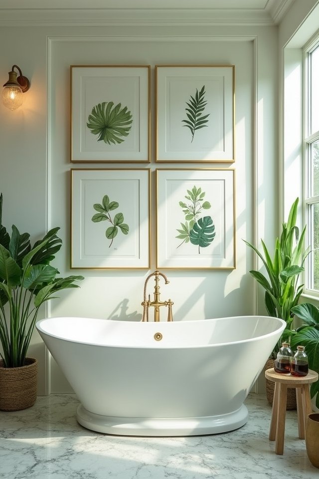 transform bathroom with art