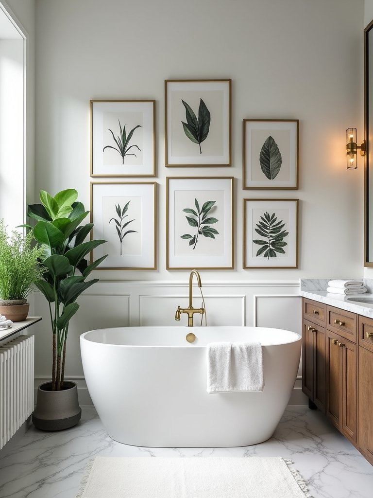 transform bathroom with art