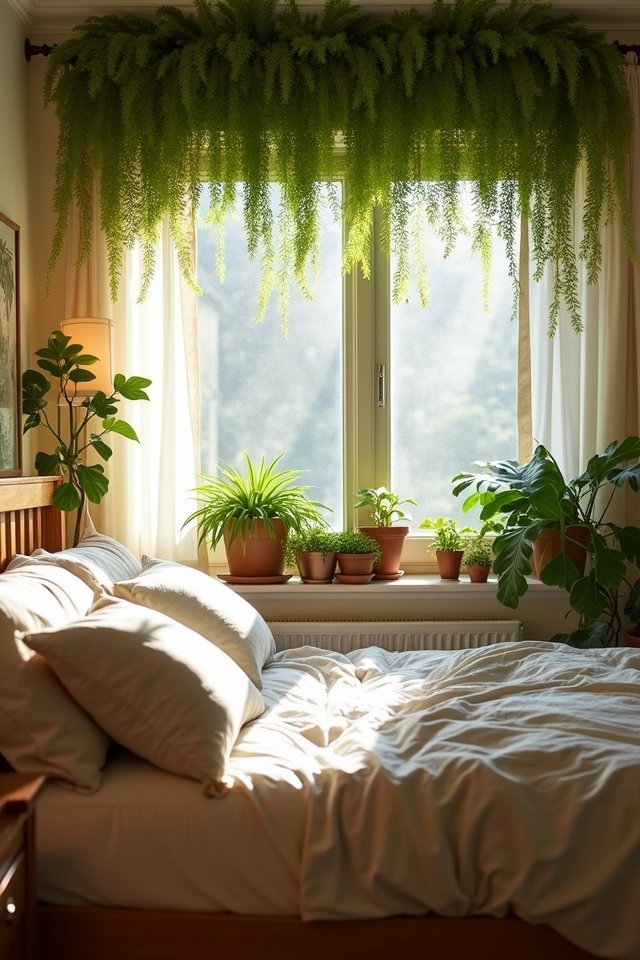 transform bedroom with plants
