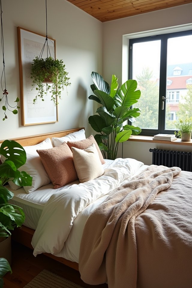 transform bedroom with plants