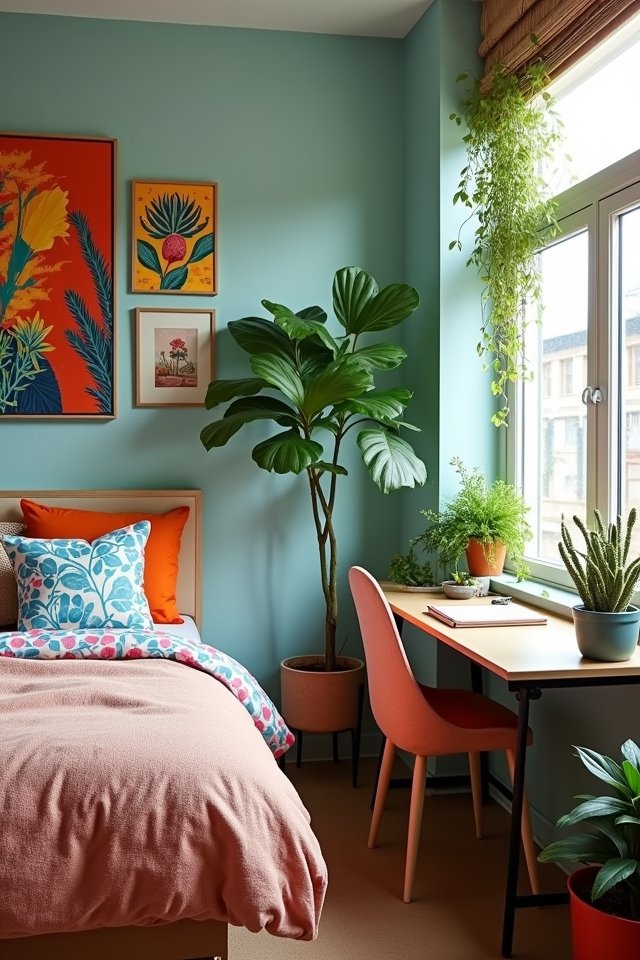 transform bedroom with plants