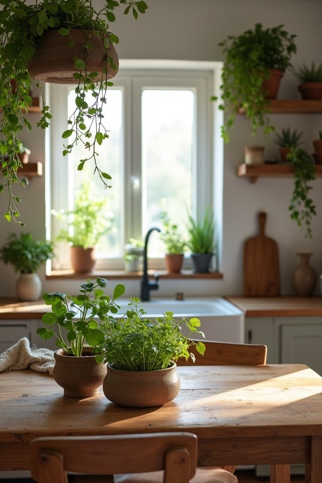 transform kitchen with greenery