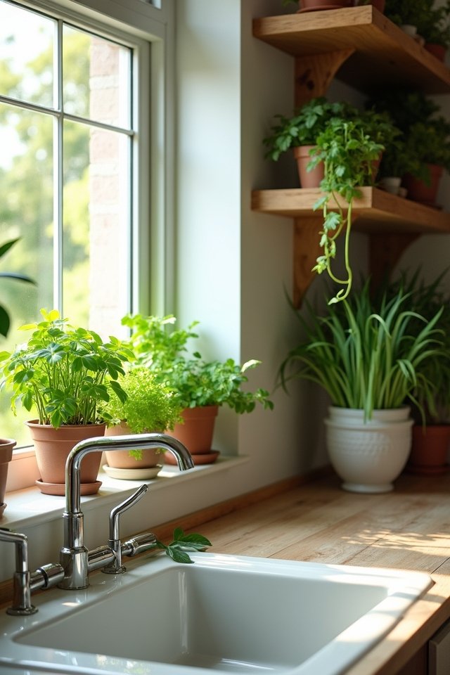 transform kitchen with greenery