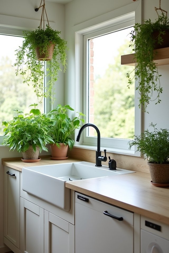 transform kitchen with greenery