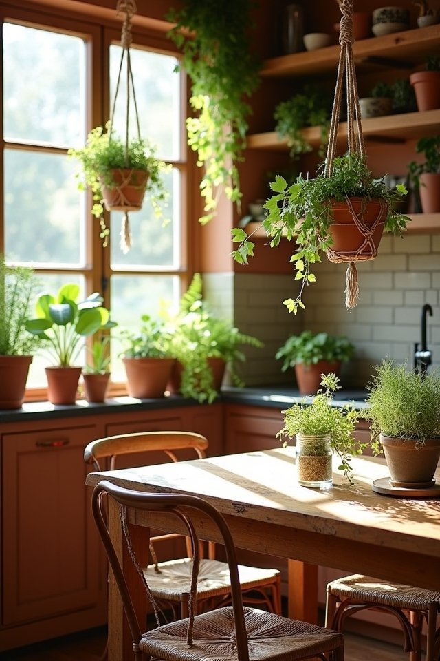 transform kitchen with greenery
