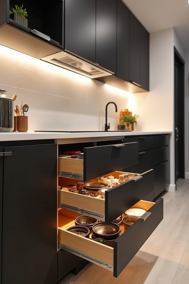 transform kitchen with pull outs