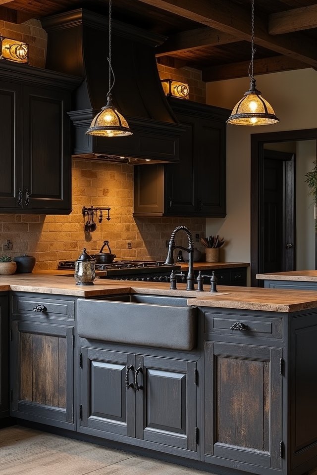 transform kitchen with rustic hardware