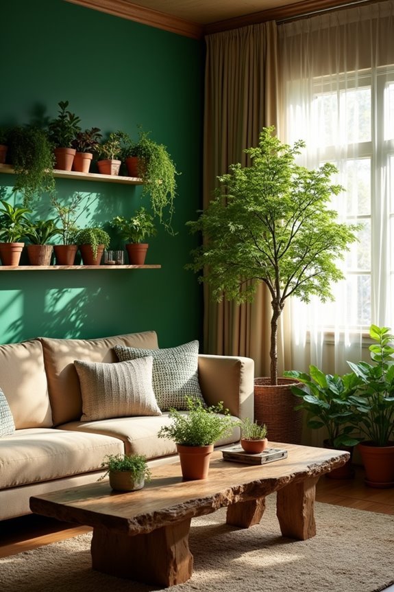 transform living room greenery