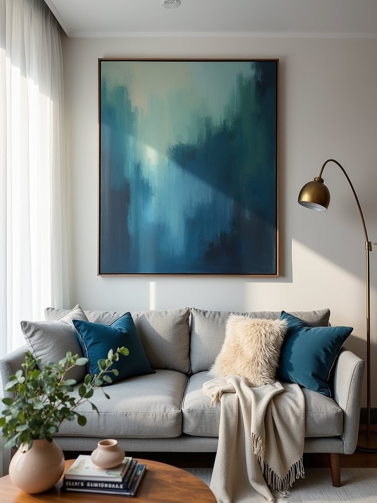 transform living room with art