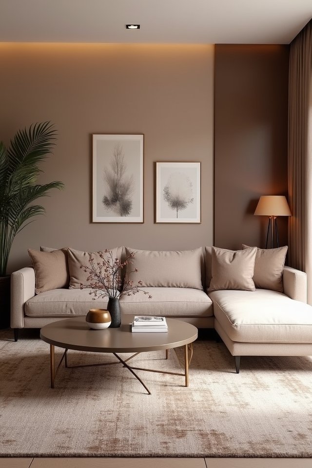 transform living room with taupe