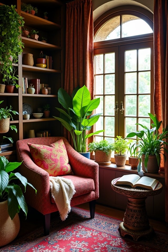 transform nook with plants