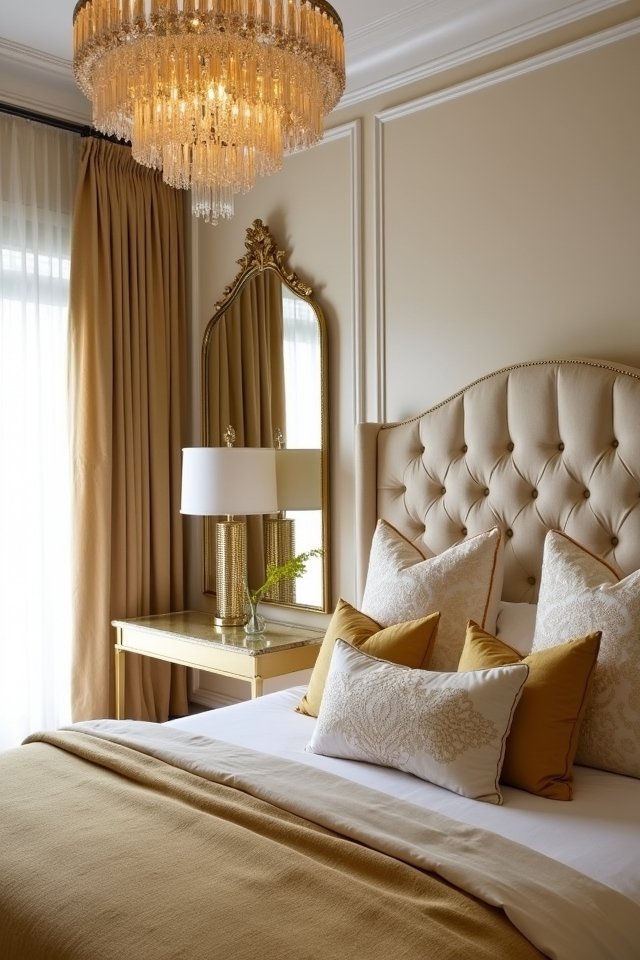 transform space with gold