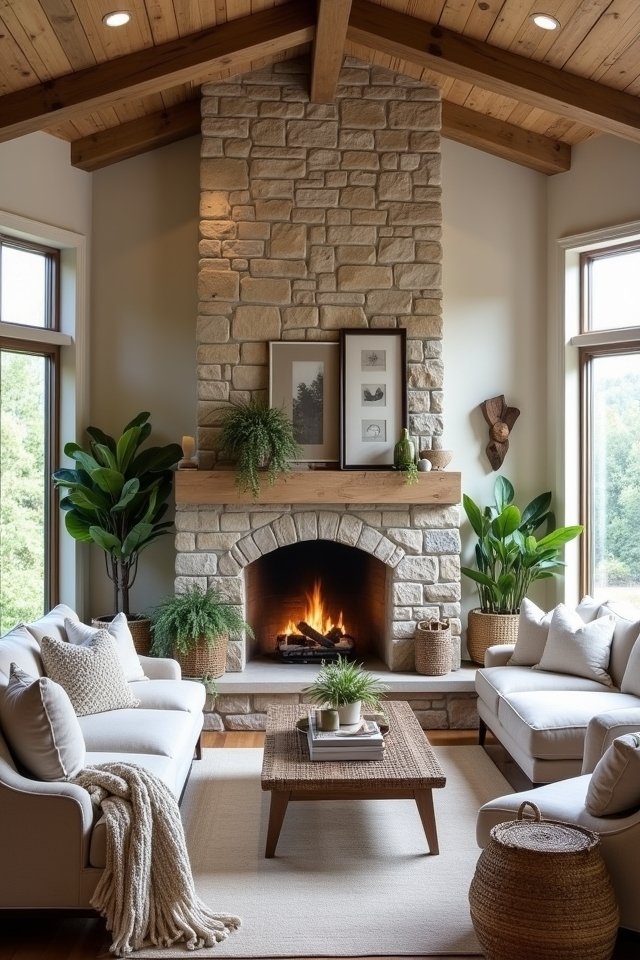 transform space with stone