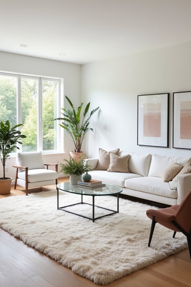 transform spaces with rugs