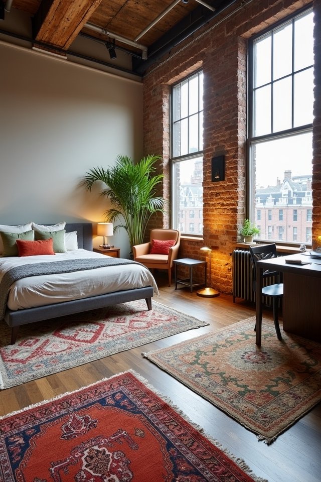 transform spaces with rugs