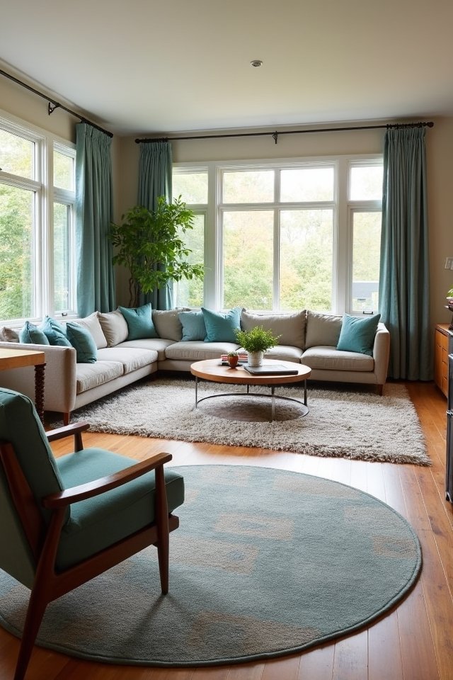 transform spaces with rugs