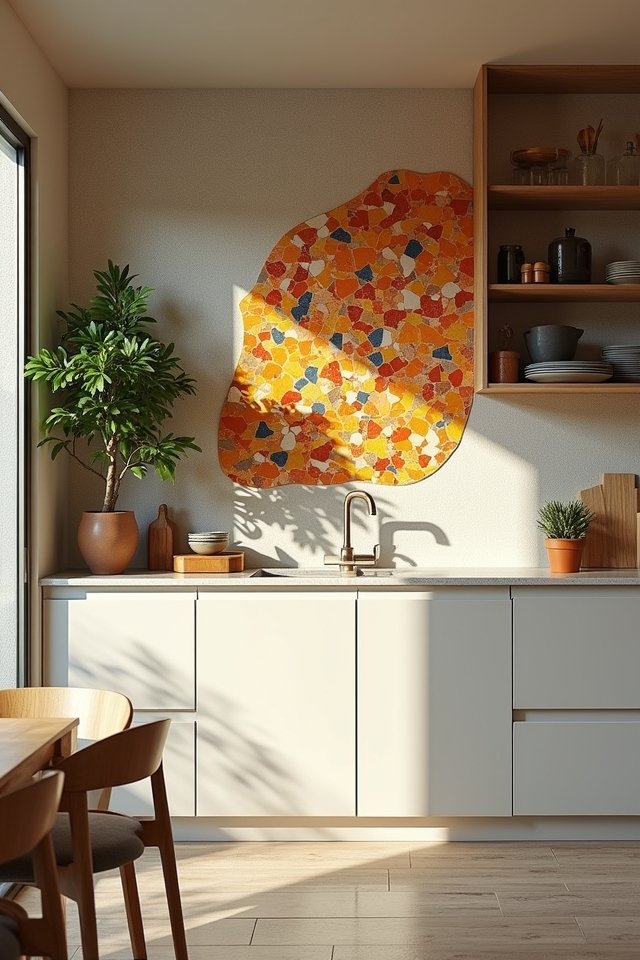 transform walls with terrazzo