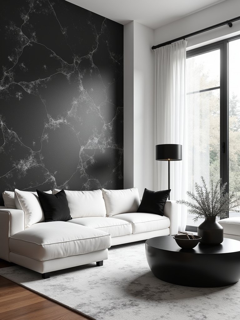 transformative black and white murals