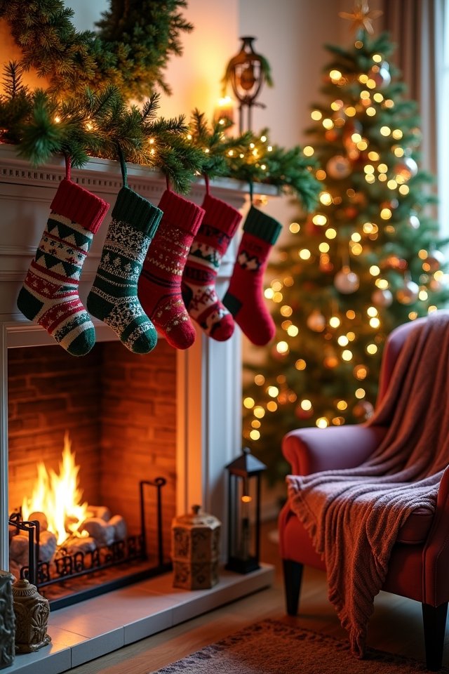 transformative festive stockings display