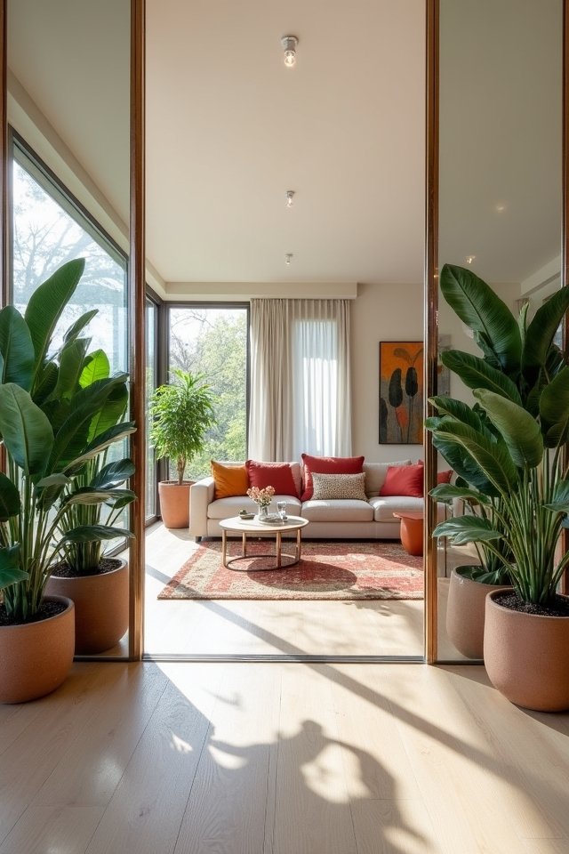 transformative floor to ceiling mirrors