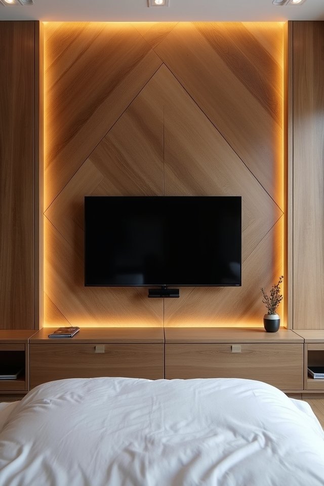 transformative geometric wood panels