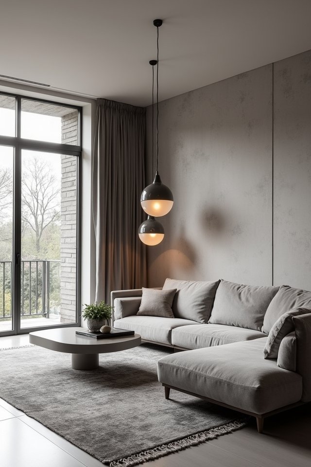 transformative statement grey lighting