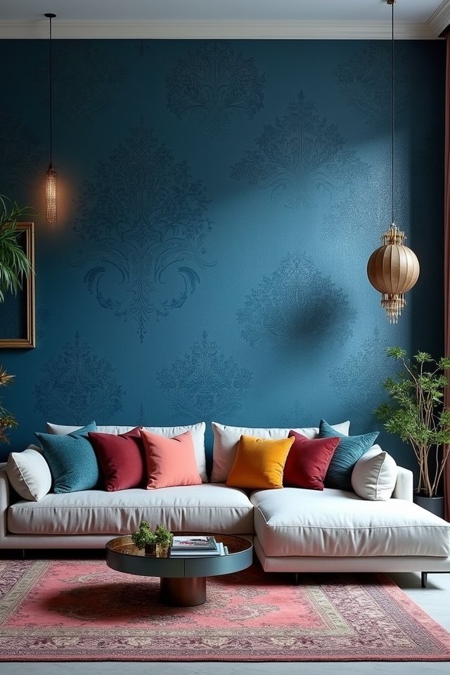 transforming blue wall textures