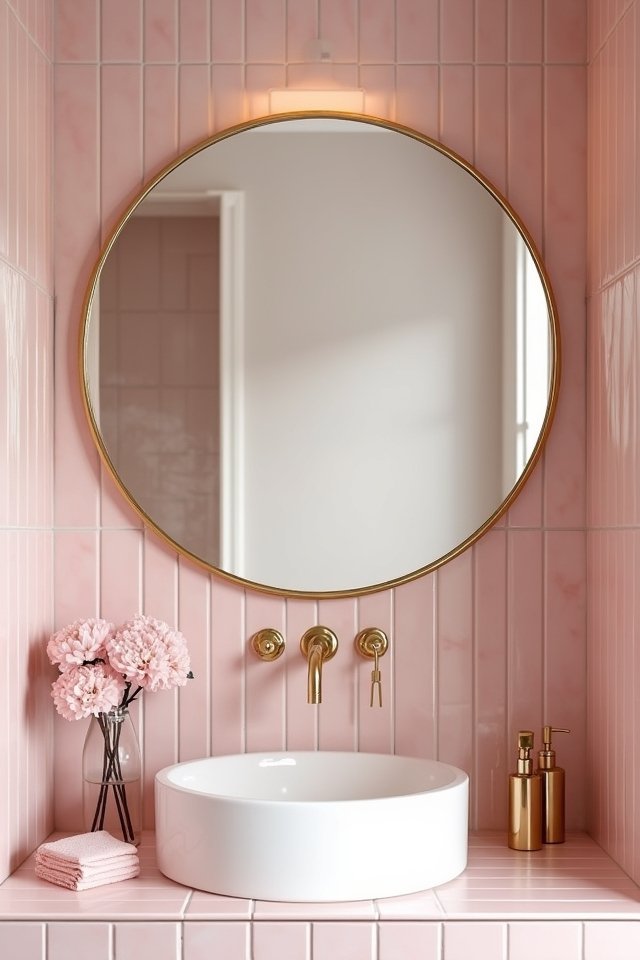 trendy oversized led mirror