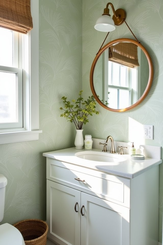 tropical bathroom wall decor