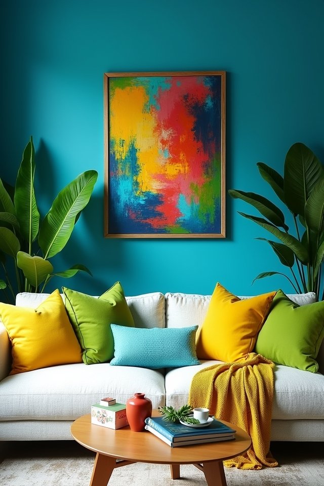 tropical oasis living room